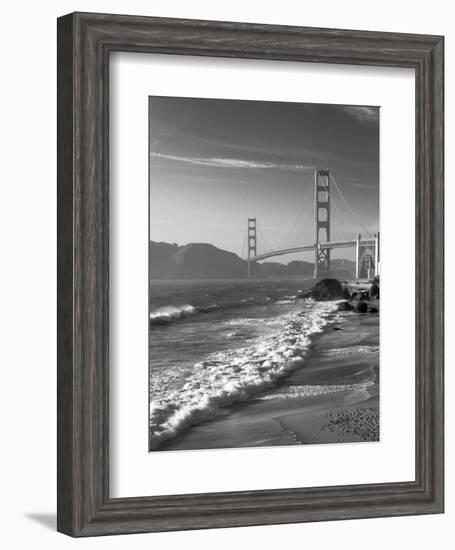 California, San Francisco, Golden Gate Bridge from Marshall Beach, USA-Alan Copson-Framed Photographic Print