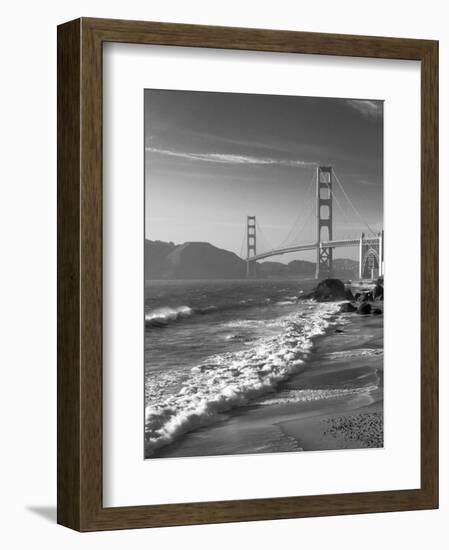 California, San Francisco, Golden Gate Bridge from Marshall Beach, USA-Alan Copson-Framed Photographic Print