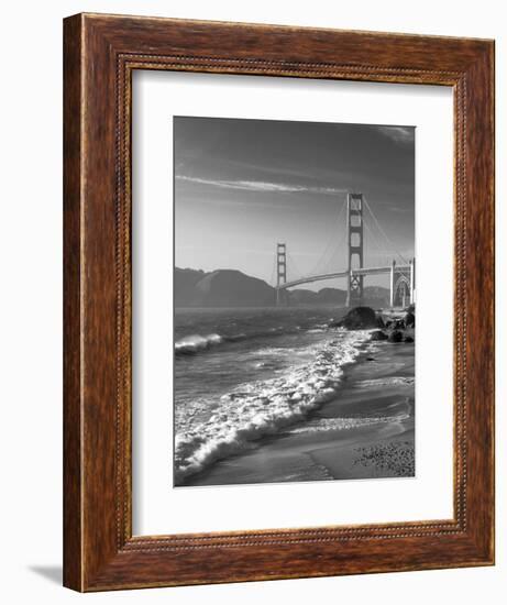 California, San Francisco, Golden Gate Bridge from Marshall Beach, USA-Alan Copson-Framed Photographic Print