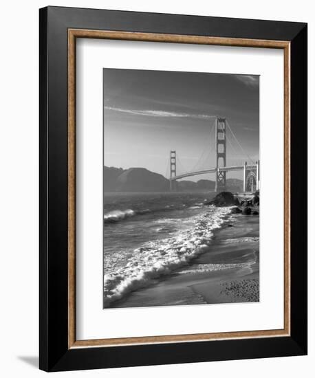 California, San Francisco, Golden Gate Bridge from Marshall Beach, USA-Alan Copson-Framed Photographic Print