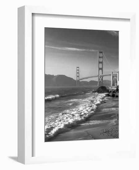 California, San Francisco, Golden Gate Bridge from Marshall Beach, USA-Alan Copson-Framed Photographic Print