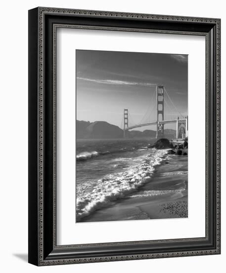 California, San Francisco, Golden Gate Bridge from Marshall Beach, USA-Alan Copson-Framed Photographic Print