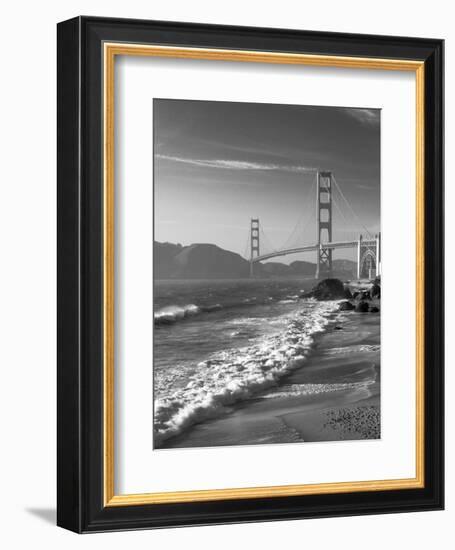 California, San Francisco, Golden Gate Bridge from Marshall Beach, USA-Alan Copson-Framed Photographic Print