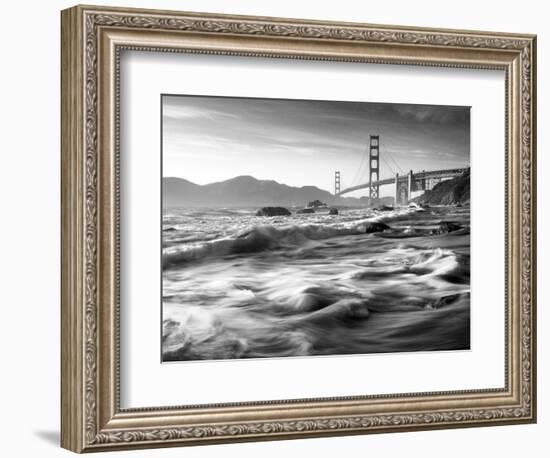 California, San Francisco, Golden Gate Bridge from Marshall Beach, USA-Alan Copson-Framed Photographic Print