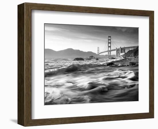 California, San Francisco, Golden Gate Bridge from Marshall Beach, USA-Alan Copson-Framed Photographic Print