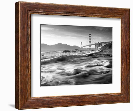 California, San Francisco, Golden Gate Bridge from Marshall Beach, USA-Alan Copson-Framed Photographic Print