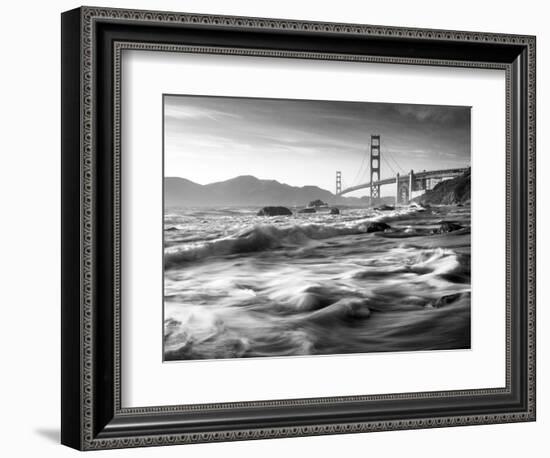 California, San Francisco, Golden Gate Bridge from Marshall Beach, USA-Alan Copson-Framed Photographic Print