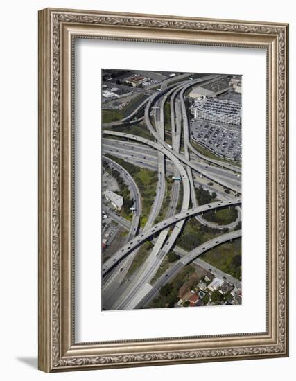 California, San Francisco, Interchange of 1-380 and US 101-David Wall-Framed Photographic Print