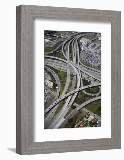 California, San Francisco, Interchange of 1-380 and US 101-David Wall-Framed Photographic Print