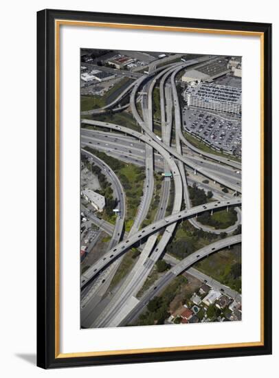 California, San Francisco, Interchange of 1-380 and US 101-David Wall-Framed Photographic Print