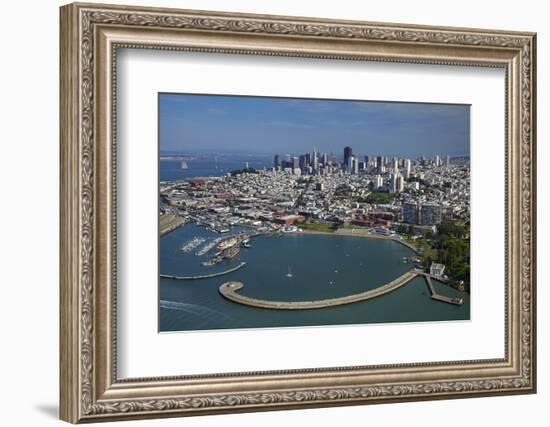 California, San Francisco, Pier and Maritime Historical Park, Aerial-David Wall-Framed Photographic Print