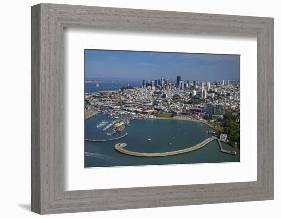 California, San Francisco, Pier and Maritime Historical Park, Aerial-David Wall-Framed Photographic Print