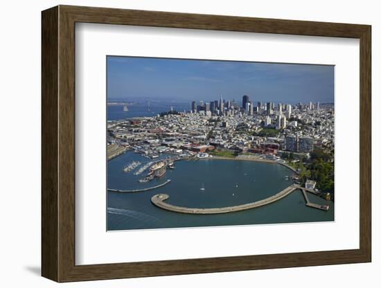 California, San Francisco, Pier and Maritime Historical Park, Aerial-David Wall-Framed Photographic Print