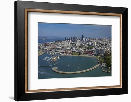 California, San Francisco, Pier and Maritime Historical Park, Aerial-David Wall-Framed Photographic Print