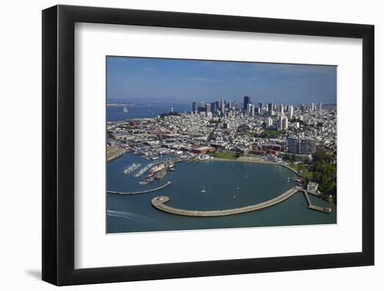 California, San Francisco, Pier and Maritime Historical Park, Aerial-David Wall-Framed Photographic Print