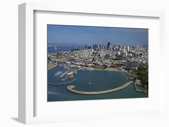 California, San Francisco, Pier and Maritime Historical Park, Aerial-David Wall-Framed Photographic Print