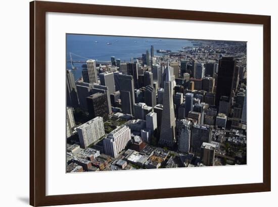 California, San Francisco, Transamerica Pyramid Skyscraper and Skyline-David Wall-Framed Photographic Print