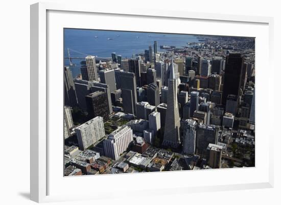 California, San Francisco, Transamerica Pyramid Skyscraper and Skyline-David Wall-Framed Photographic Print