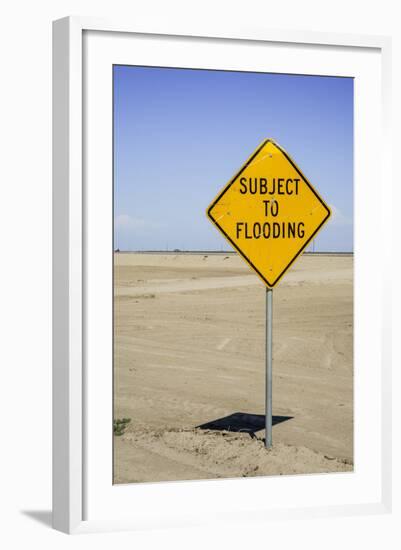 California, San Joaquin River Valley, Angiola, Warning Sign-Alison Jones-Framed Photographic Print