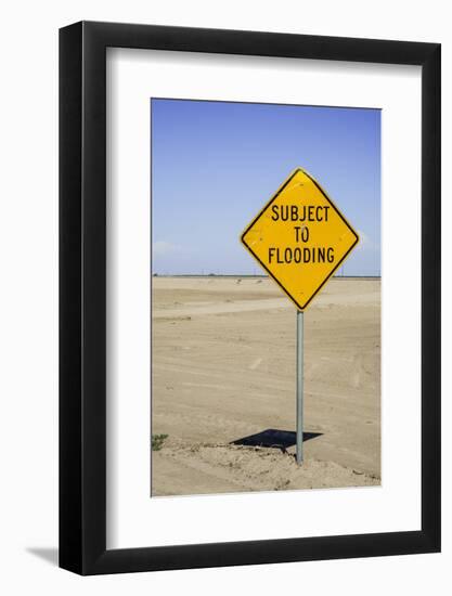 California, San Joaquin River Valley, Angiola, Warning Sign-Alison Jones-Framed Photographic Print