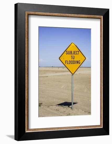 California, San Joaquin River Valley, Angiola, Warning Sign-Alison Jones-Framed Photographic Print