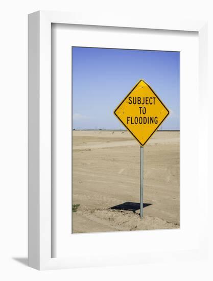 California, San Joaquin River Valley, Angiola, Warning Sign-Alison Jones-Framed Photographic Print