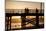 California, Santa Barbara Co, Goleta Beach Co Park, Pier at Sunset-Alison Jones-Mounted Photographic Print