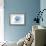 California - Scallop Shell - Blue - Coastal Icon-Lantern Press-Framed Art Print displayed on a wall