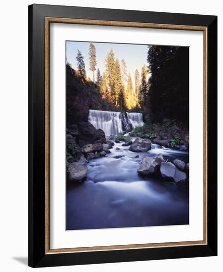 California, Shasta Trinity Nf, Middle Fall on the Mccloud River-Christopher Talbot Frank-Framed Photographic Print