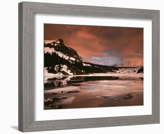 California, Sierra Nevada, a Mountain Peak Reflecting in a Lake-Christopher Talbot Frank-Framed Photographic Print