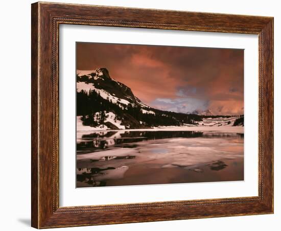 California, Sierra Nevada, a Mountain Peak Reflecting in a Lake-Christopher Talbot Frank-Framed Photographic Print