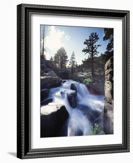 California, Sierra Nevada, a Waterfall on Leavitt Creek-Christopher Talbot Frank-Framed Photographic Print