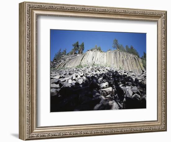 California, Sierra Nevada, Devils Postpile Nm, Basalt Rock Formations-Christopher Talbot Frank-Framed Photographic Print