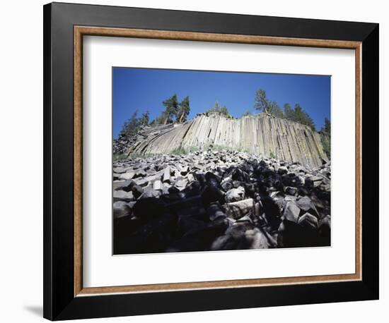 California, Sierra Nevada, Devils Postpile Nm, Basalt Rock Formations-Christopher Talbot Frank-Framed Photographic Print