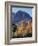 California, Sierra Nevada, Inyo Nf, Autumn Aspens Below Mountain Peak-Christopher Talbot Frank-Framed Photographic Print