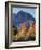 California, Sierra Nevada, Inyo Nf, Autumn Aspens Below Mountain Peak-Christopher Talbot Frank-Framed Photographic Print