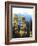 California, Sierra Nevada, Inyo Nf, Autumn Aspens Below Mountain Peak-Christopher Talbot Frank-Framed Photographic Print