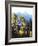 California, Sierra Nevada, Inyo Nf, Autumn Aspens Below Mountain Peak-Christopher Talbot Frank-Framed Photographic Print