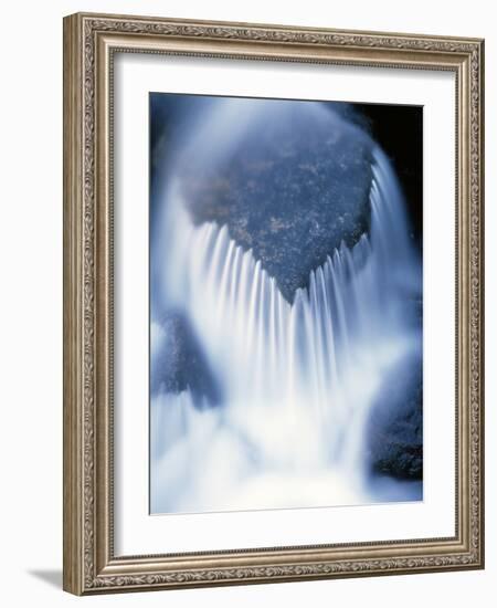 California, Sierra Nevada, Inyo Nf, Water Flowing over a Rock-Christopher Talbot Frank-Framed Photographic Print