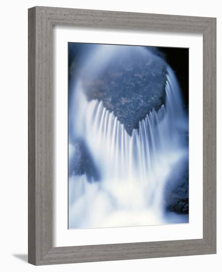 California, Sierra Nevada, Inyo Nf, Water Flowing over a Rock-Christopher Talbot Frank-Framed Photographic Print