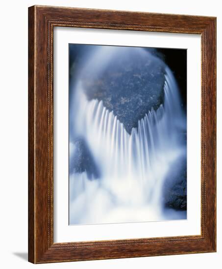 California, Sierra Nevada, Inyo Nf, Water Flowing over a Rock-Christopher Talbot Frank-Framed Photographic Print