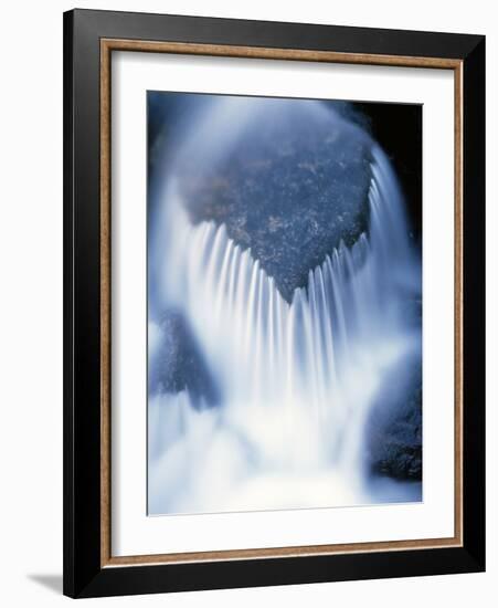 California, Sierra Nevada, Inyo Nf, Water Flowing over a Rock-Christopher Talbot Frank-Framed Photographic Print