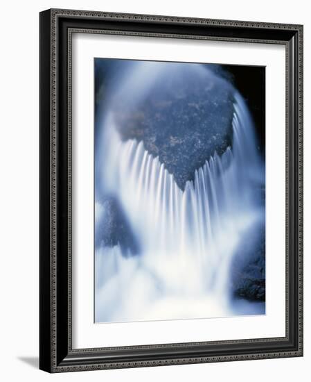 California, Sierra Nevada, Inyo Nf, Water Flowing over a Rock-Christopher Talbot Frank-Framed Photographic Print
