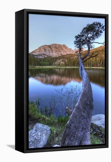 California, Sierra Nevada Mountains. Calm Reflections in Grass Lake-Dennis Flaherty-Framed Premier Image Canvas