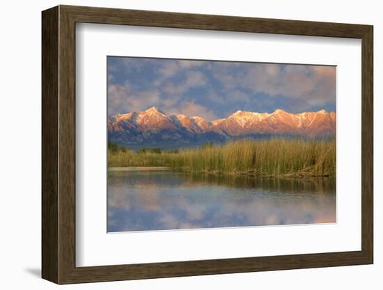 California, Sierra Nevada Mountains. Mountains Reflect in Billy Lake in Owens Valley-Jaynes Gallery-Framed Photographic Print