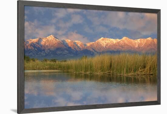 California, Sierra Nevada Mountains. Mountains Reflect in Billy Lake in Owens Valley-Jaynes Gallery-Framed Photographic Print