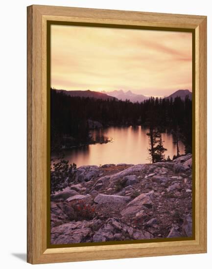 California, Sierra Nevada Mountains, Sunset over Skelton Lake, Inyo Nf-Christopher Talbot Frank-Framed Premier Image Canvas