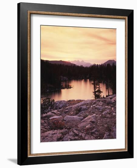 California, Sierra Nevada Mountains, Sunset over Skelton Lake, Inyo Nf-Christopher Talbot Frank-Framed Photographic Print