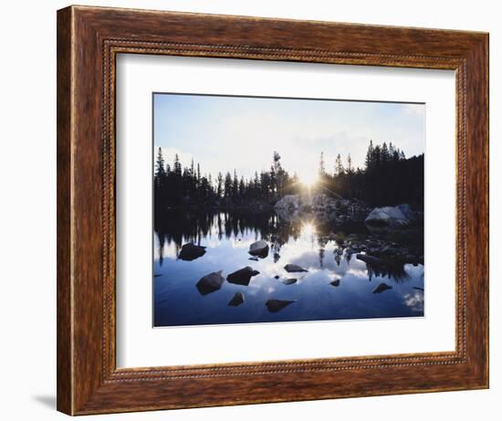 California, Sierra Nevada Mountains, Sunset over Skelton Lake, Inyo Nf-Christopher Talbot Frank-Framed Photographic Print