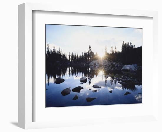 California, Sierra Nevada Mountains, Sunset over Skelton Lake, Inyo Nf-Christopher Talbot Frank-Framed Photographic Print